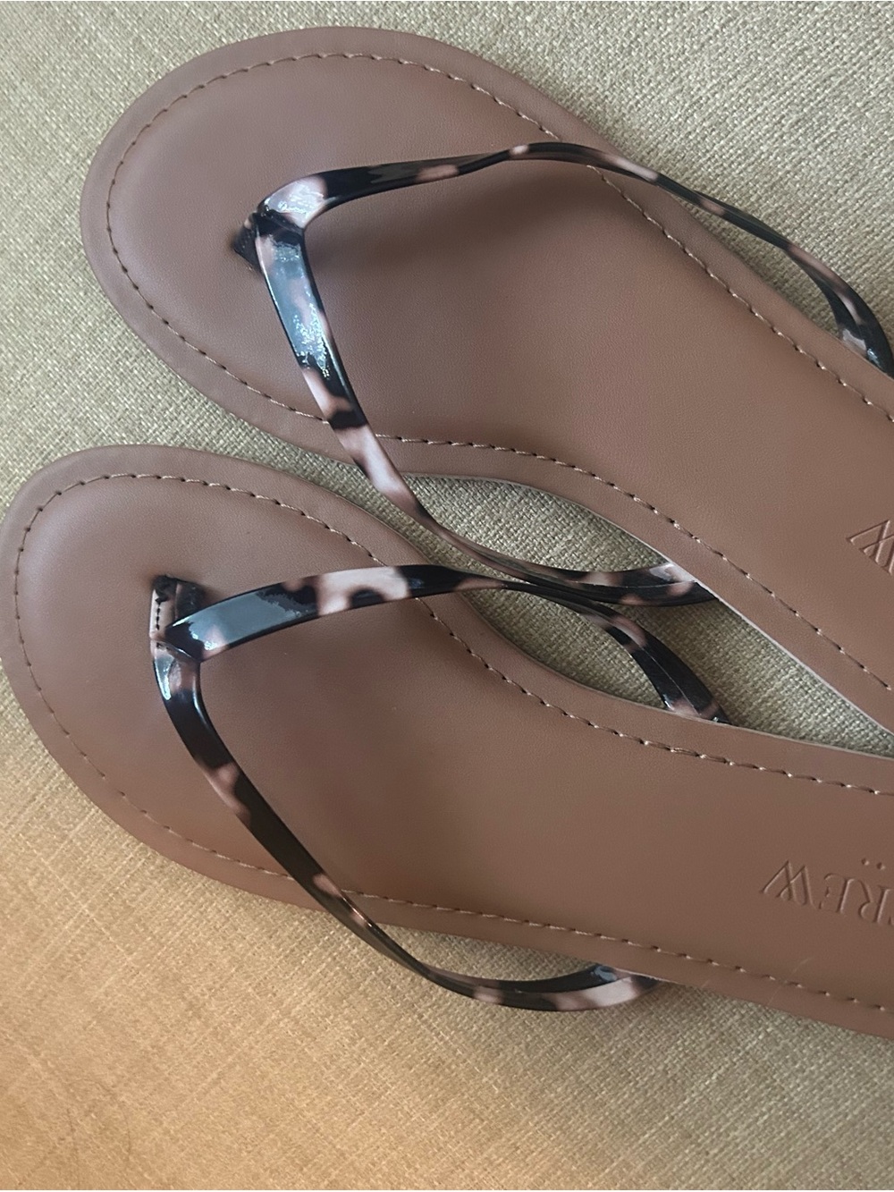 Jcrew flip flop Sandals with Tortoiseshell Straps